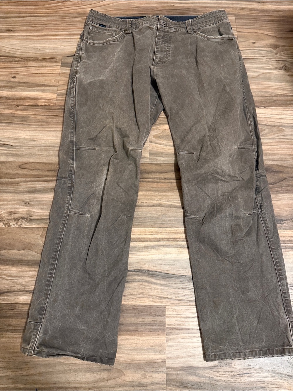 KUHL Rydr Pants Men’s 38x32 Chocolate Brown Patinadye Hiking Gorpcore